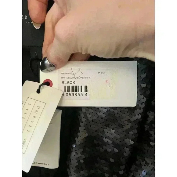 NWT Ted Baker Black Millei Matte Sequin Relaxed Fit Blazer Size 1/4 - Picture 12 of 13